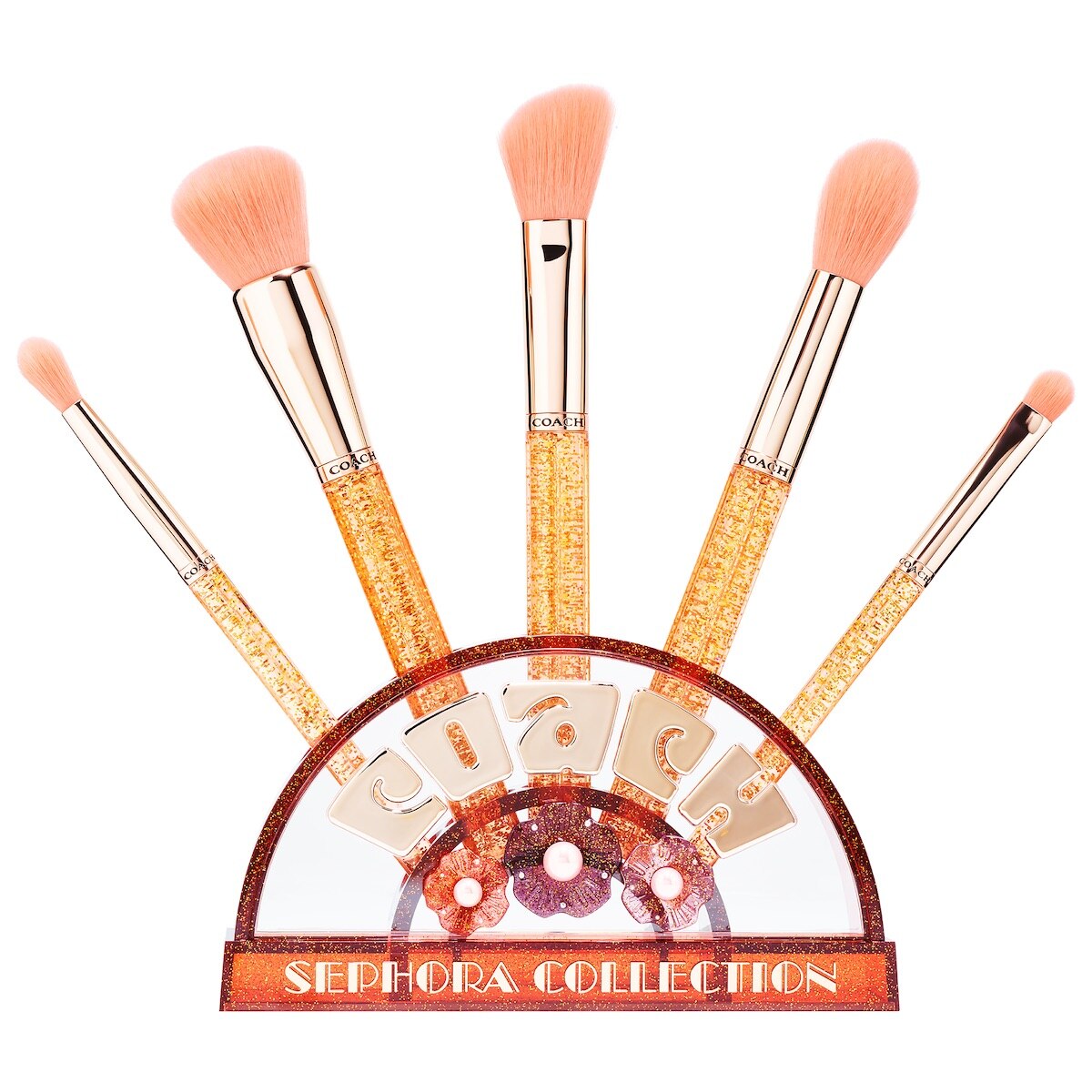 Coach x Sephora Collection Tea Rose Brush Set (Set de Brochas para Ojos y Cara)
